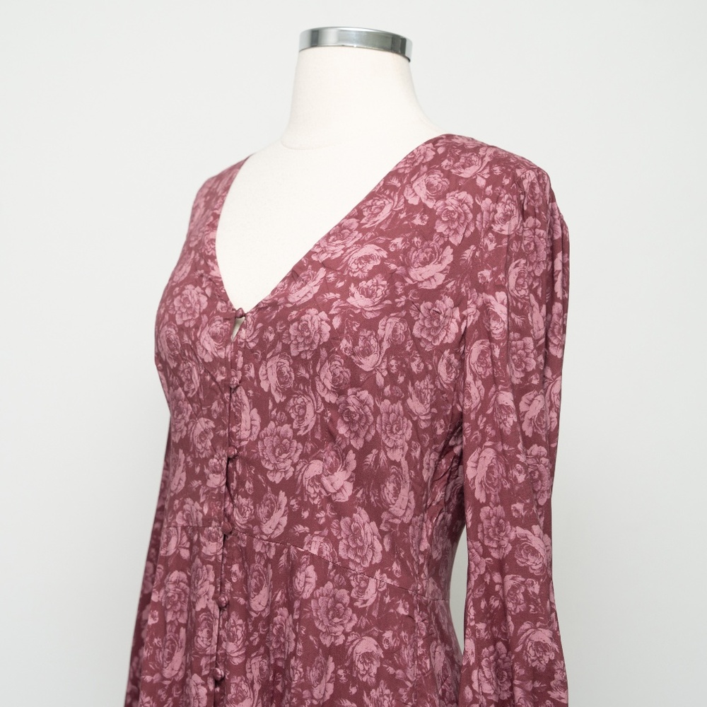PAIGE  - Floral Button Front‎ Mini Dress - Picture 11 of 13